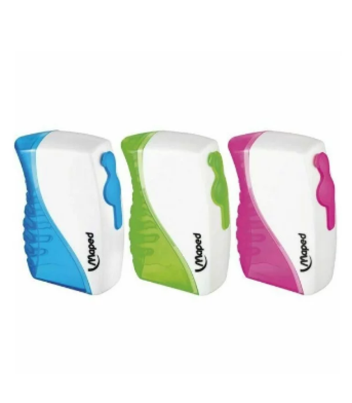 TAILLE CRAYON 2 TROUS AVEC RESERVOIR VERTICAL MAPED 060211