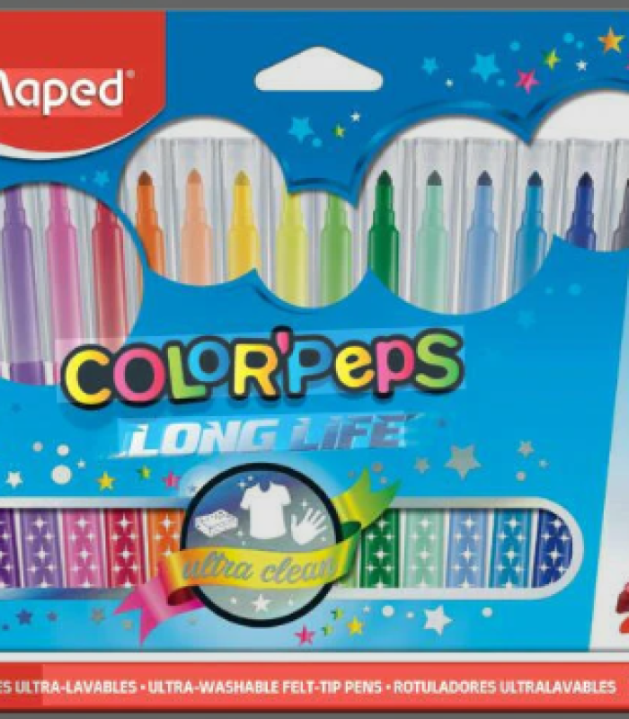 FEUTRE 18 COLORPEPS LONG LIFE 845021 MAPED