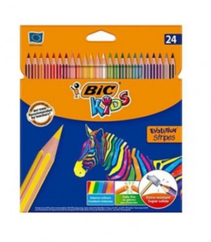 CRAYON COULEUR 24/18 BC KIDS BIC
