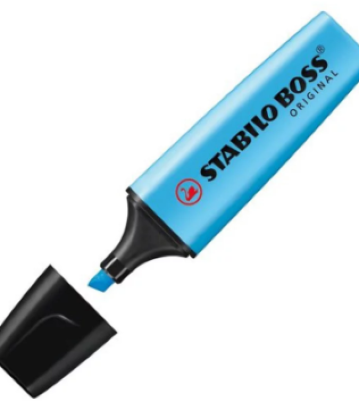 MARQUEUR FLUO BLEU BOSS STABILO