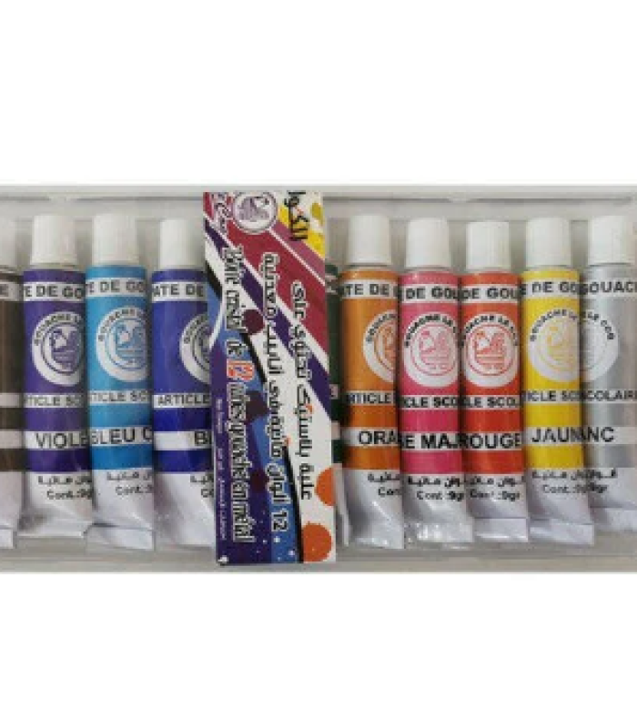 Gouache en Tube – Le Coq 12 Couleurs