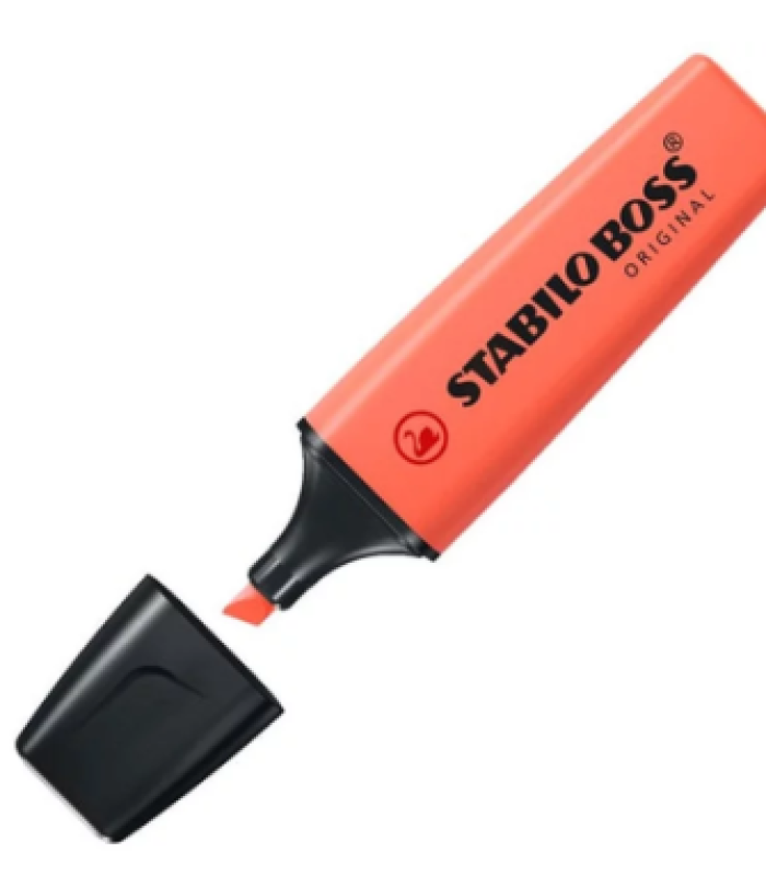 MARQUEUR FLUO ROUGE PASTEL STABILO