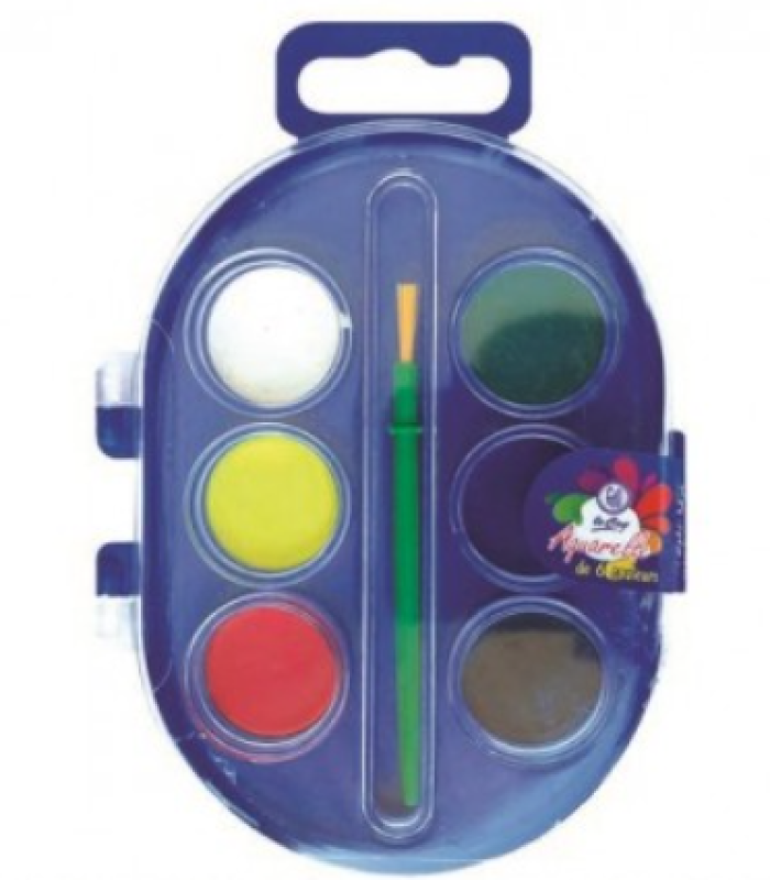 ACQUARELLE OVALE DE 6 LE COQ