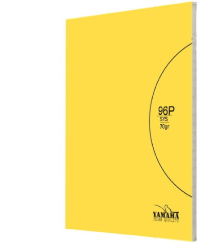 CAHIER PIQURE 96P GM CP SYS 60G COULEURS YAMAMA