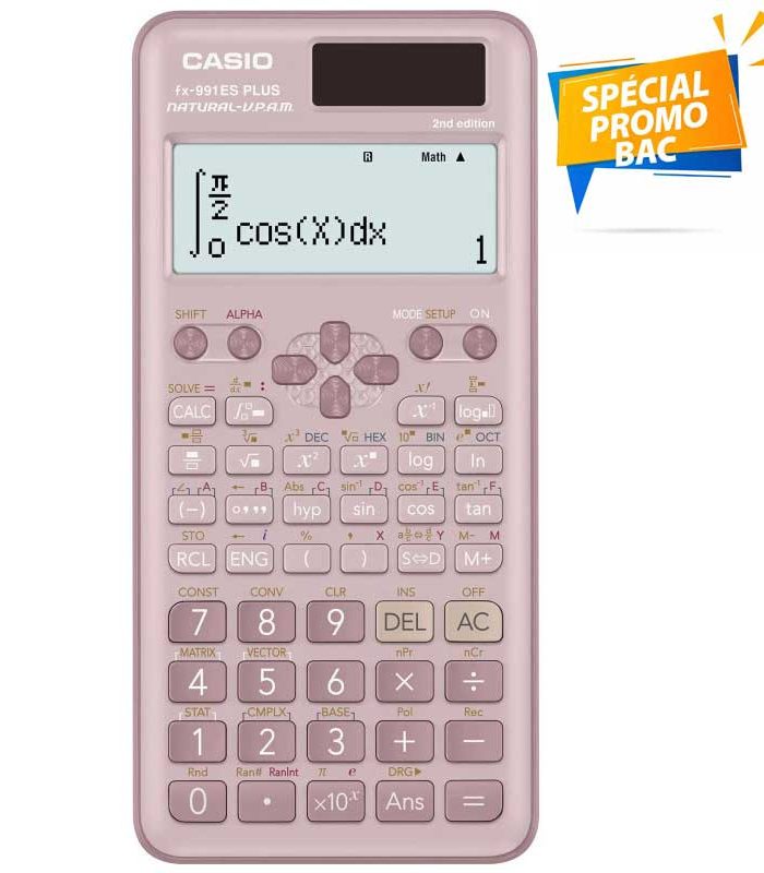 CALCULATRICE SCIENTIFIQUE CASIO FX-991ES PLUS 12 CHIFFRES – ROSE