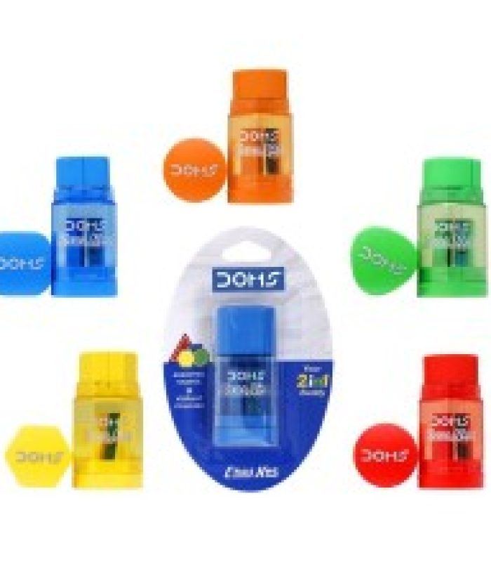 TAILLE CRAYON+GOMME 1 TROU AVEC RESERVOIR BLS DOMS 7656