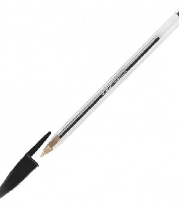 STYLO A BILLE NOIR BIC CRISTAL
